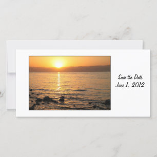 Reserva La Fecha Sunset Save the Day Photo Card