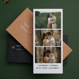 Reserva La Fecha Superposición de cabina de fotos de boda minimalis