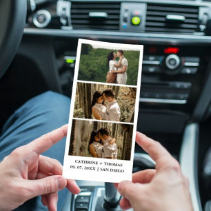 Reserva La Fecha Superposición de cabina de fotos de boda minimalis