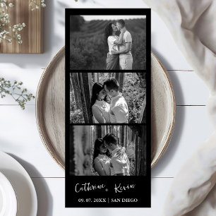 Reserva La Fecha Superposición de cabina de fotos de boda minimalis