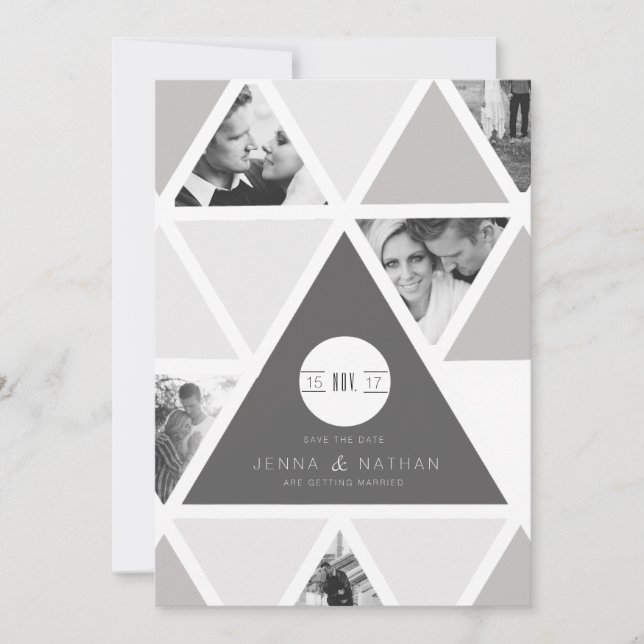 Reserva La Fecha Superposición del triángulo urbano | Moderno Guard (Anverso)