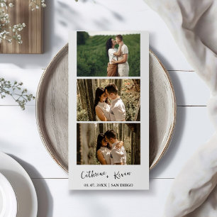 Reserva La Fecha Superposición para cabina de fotos de boda minimal
