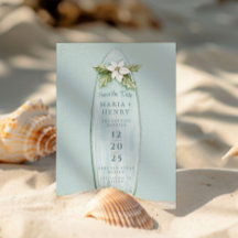 Surfboard navidades | Winter Beach Save the Date