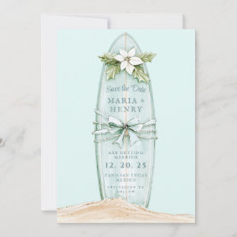 Reserva La Fecha Surfboard navidades | Winter Beach Save the Date