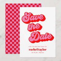 Tablero Rojo Rosado Retro Bat Mitzvah
