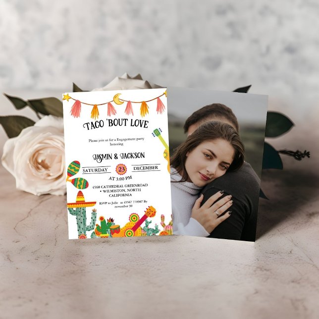 Reserva La Fecha Taco 'Bout Love Cactus Engagement (Subido por el creador)