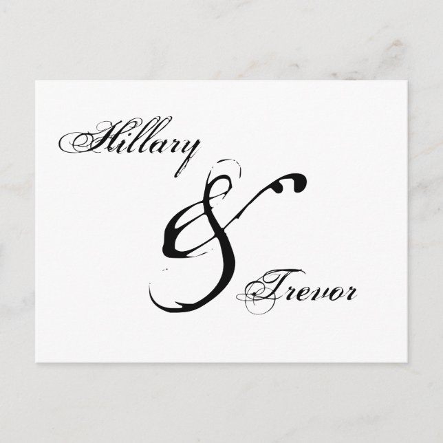 Reserva la fecha. Tarjetas de agradecimiento tras  (Anverso)