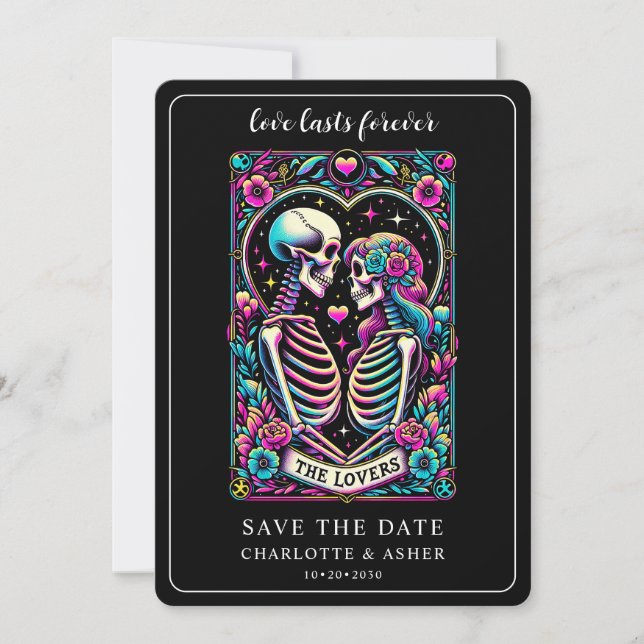 Reserva La Fecha Tarot Boda Guardar Plano  (Anverso)