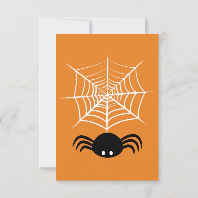 Reserva La Fecha Telaraña de Halloween  (Anverso)