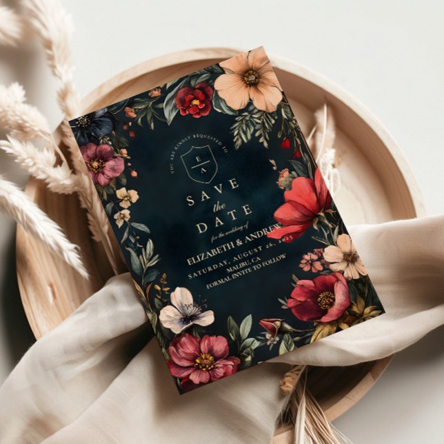 Reserva La Fecha Tema Boda de romance oscuro (Subido por el creador)