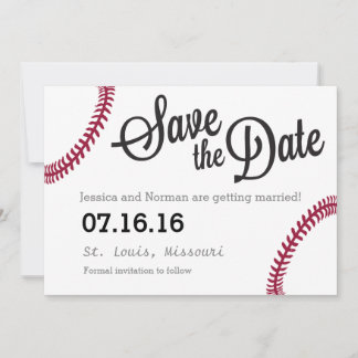 Reserva La Fecha Tema de béisbol Save the Date