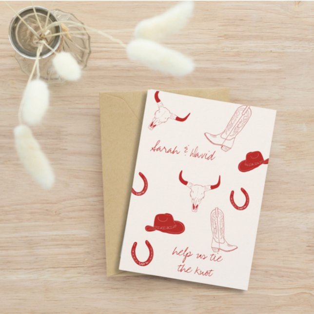 Reserva La Fecha Tema de Boda Cowboy  (Subido por el creador)