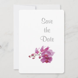 Reserva La Fecha Tema de Bodas de Orquídeas Guardar la Fecha