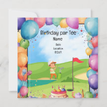 Tema de cumpleaños para niños Fiestas golfistas