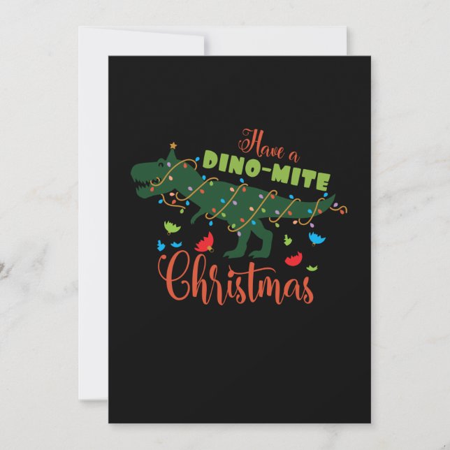 Reserva La Fecha Tener Navidades de la dinomita (Anverso)