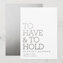 Reserva La Fecha Tener y mantener un boda moderno de tipografía de 