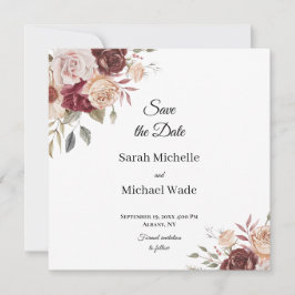 Reserva La Fecha Terra Cotta and Green Save the Date Invite