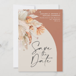 Reserva La Fecha Terracota bohemia moderna pampas césped elegante