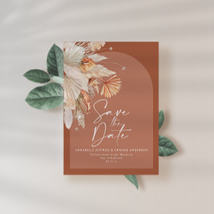 Reserva La Fecha Terracota bohemia moderna pampas césped elegante