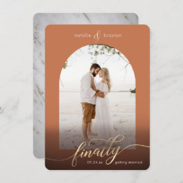 Reserva La Fecha Terracota finalmente casada y foto de ventana