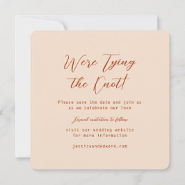 Reserva La Fecha Terracota quemada Naranja y beige Boho ruso modern