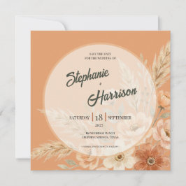 Reserva La Fecha Terracotta Bloom Save the Date