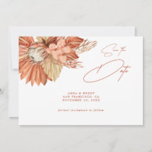 Terracotta Boho Dried Floral Pampas Salven La Fech