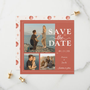 Reserva La Fecha Terracotta Fase Lunar 3 Fotos Save the Date – Boho
