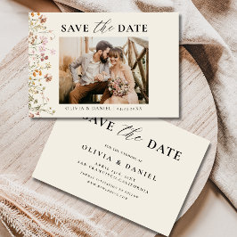 Reserva La Fecha Terracotta Flor Floral Floral Boda colorido