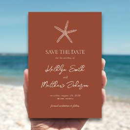 Reserva La Fecha Terracotta Starfish Beach Destination Wedding