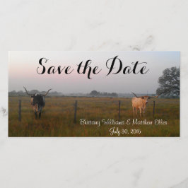 Reserva La Fecha Texas Longhorns Save the Date card