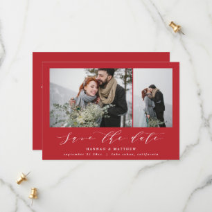 Reserva La Fecha Texto de guión foto elegante boda moderna