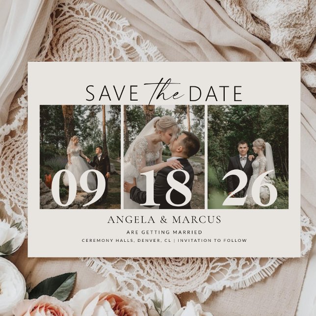 Reserva La Fecha Texto y Foto Simple y Elegante | Boda (Subido por el creador)