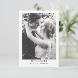 Reserva La Fecha Texto y Foto Simple y Elegante | Boda
