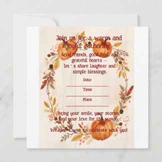 Reserva La Fecha Thankful Grateful Blessed Autumn