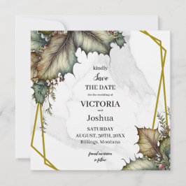 Reserva La Fecha The Winery Save the Date Square Invitation card