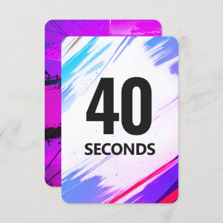 Reserva La Fecha Time Fitness Card with Purple Backing