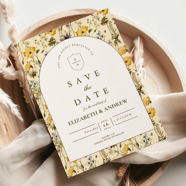 Reserva La Fecha Timeless Floral Arch Wedding (Subido por el creador)