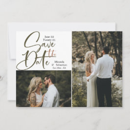 Reserva La Fecha Tipografía casual tonos de tierra 2 Foto