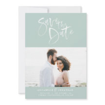 Tipografía de escritura acuarela moderna foto boda