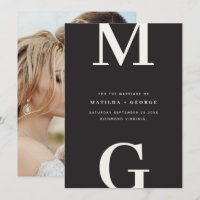 Tipografía gráfica de iniciales modernas fotografí
