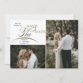 Reserva La Fecha Tipografía lúdica tonos de tierra 2 Foto