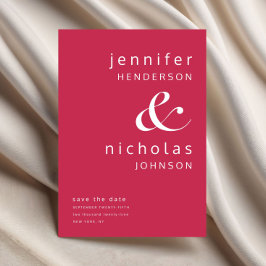 Reserva La Fecha Tipografía magenta moderna