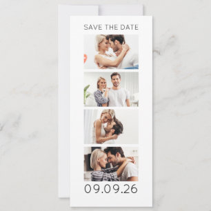 Reserva La Fecha Tira de fotos 4 imágenes código QR Fotomatón Boda