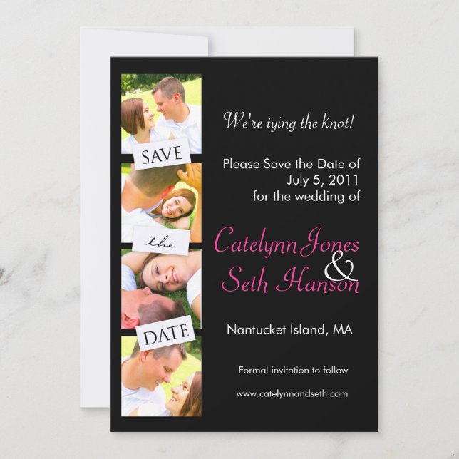 Reserva La Fecha Tira de fotos ¡Salven la fecha! (Anverso)