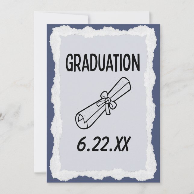 Reserva La Fecha Título De Graduación Guardar El Evento De Fiesta D (Anverso)