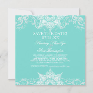 Reserva La Fecha Toile Damask Remolino Save the Dates