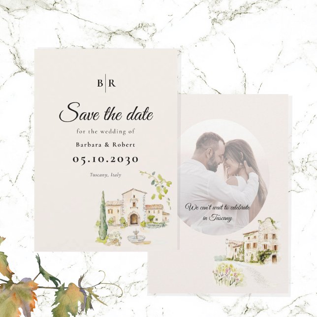 Reserva La Fecha Toscana Italia Boda de Destino (Subido por el creador)