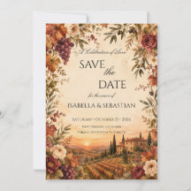 Toscana Rústica | Boda de viñedo de otoño