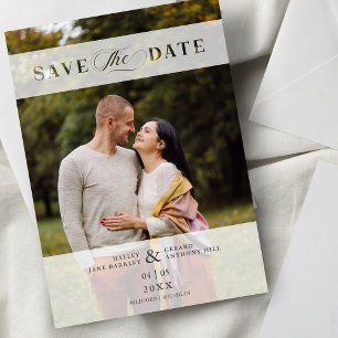 Reserva La Fecha Transparency Cut Paper Effect Photo Script Wedding